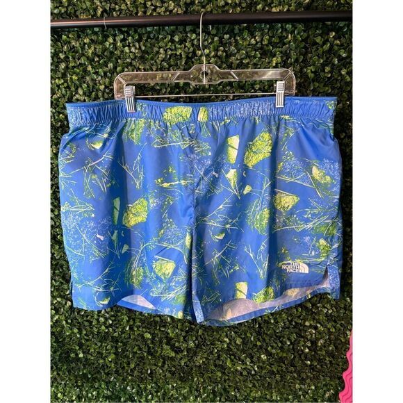 The North Face Men's 5" Running Shorts Limitless Built-In Brief 2XL Short Blue N - Picture 1 of 5